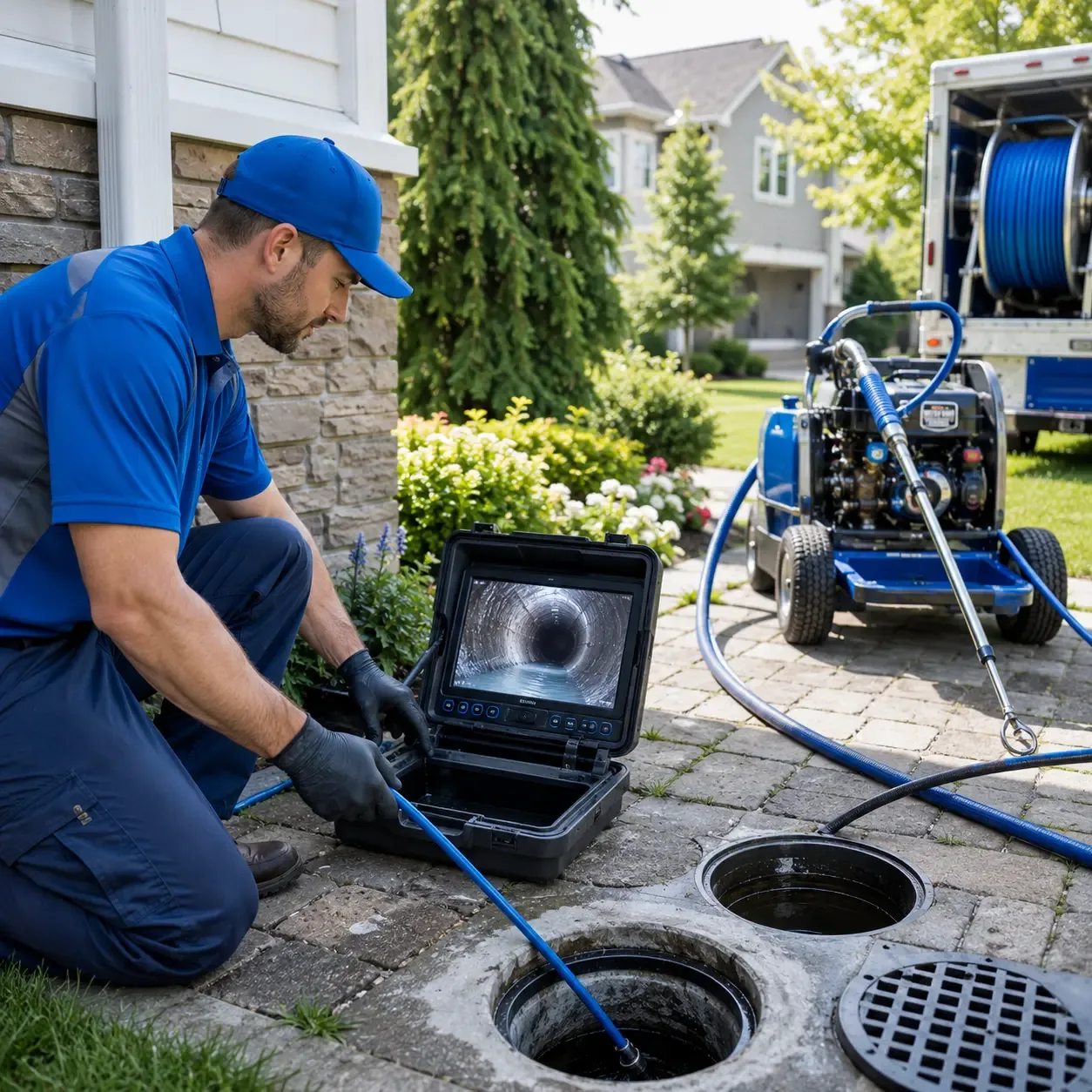 Outdoor drain cleaning professionals serving Walnutport, PA