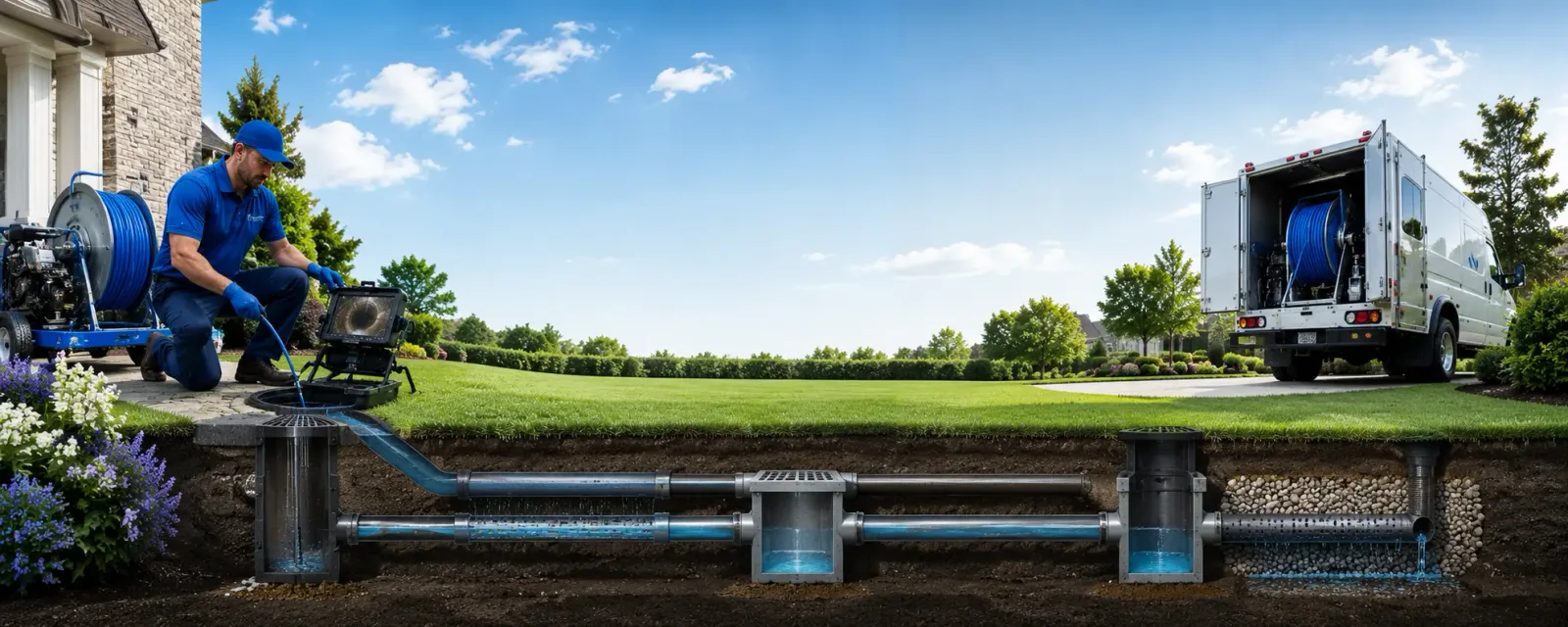 Outdoor drain cleaning information for Walnutport, PA